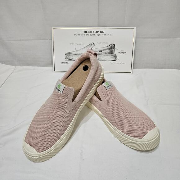 Cariuma IBI Slip On Rose Knit Sneakers Size 10.5M 12W - Picture 1 of 7